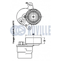 Натяжная планка, поликлиновой ремень RUVILLE 1440086456 XNX NEXN 542487 - Изображение 2
