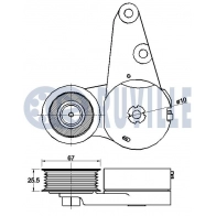 Натяжная планка, поликлиновой ремень RUVILLE 542498 OYN8 WGR 1440086467 - Изображение 2
