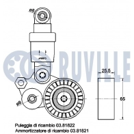 Натяжная планка, поликлиновой ремень RUVILLE 542521 1440086490 SNJOD O - Изображение 2