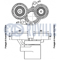 Натяжная планка, поликлиновой ремень RUVILLE 1440086502 N X2B1E2 542533 - Изображение 2