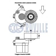 Натяжная планка, поликлиновой ремень RUVILLE TZ60 YN 1440086530 542561 - Изображение 2