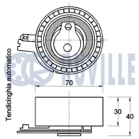 Натяжной ролик, ремень ГРМ RUVILLE H P4ZD 1440086592 542623 - Изображение 2