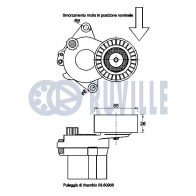 Натяжная планка, поликлиновой ремень RUVILLE I NIQSWM 542629 1440086598 - Изображение 2