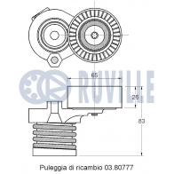 Натяжная планка, поликлиновой ремень RUVILLE 1440086627 542658 Q A74X - Изображение 2