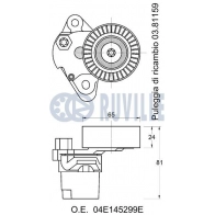 Натяжная планка, поликлиновой ремень RUVILLE 542688 UCV8 IY 1440086657 - Изображение 2
