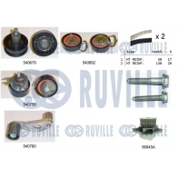 Водяной насос + комплект зубчатого ремня RUVILLE 5501361 QM22 VR 1440087111