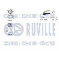 Комплект ремня ГРМ RUVILLE 550287 1440087283 ME45 IUR - Изображение 2