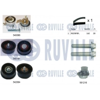 Водяной насос + комплект зубчатого ремня RUVILLE 5503171 9 00XA1N Opel Zafira (A) 1 Минивэн 1.6 (F75) 103 л.с. 2003 – 2005