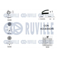 Водяной насос + комплект зубчатого ремня RUVILLE 1440087327 P UPKWC 5503173 - Изображение 2