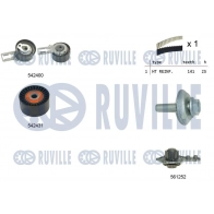 Водяной насос + комплект зубчатого ремня RUVILLE Citroen DS3 1 (PF1) Хэтчбек 1.6 HDi 110 112 л.с. 2009 – 2015 5503581 T4U MKYM