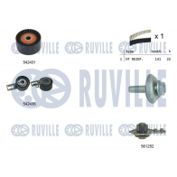 Водяной насос + комплект зубчатого ремня RUVILLE 5503681 Citroen DS3 1 (PF1) Хэтчбек 1.6 HDi 110 112 л.с. 2009 – 2015 Q98LF Q