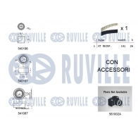 Водяной насос + комплект зубчатого ремня RUVILLE 5505041 1440087559 84M1 C7 - Изображение 2