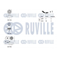 Поликлиновой ременный комплект RUVILLE 570058 4UF FI 1440088497 - Изображение 2