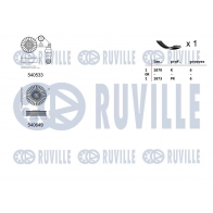 Поликлиновой ременный комплект RUVILLE 1440088517 XT B5P2C 570078 - Изображение 2