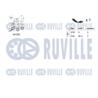 Поликлиновой ременный комплект RUVILLE 8E 1YU 1440088525 570086 - Изображение 2