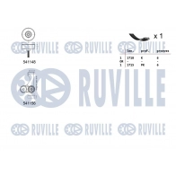 Поликлиновой ременный комплект RUVILLE X MPBD 1440088582 570143 - Изображение 2