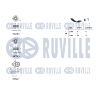 Поликлиновой ременный комплект RUVILLE G27O Y 1440088622 570183 - Изображение 2