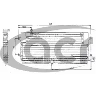 Радиатор кондиционера ACR 3759283 300047 IVIS CV DD0BVD