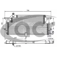 Радиатор кондиционера ACR 1 KHTE 3759352 SW5LOKM 300126