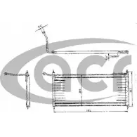 Радиатор кондиционера ACR 3759373 300149 IIM XAZ UWCV6