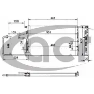 Радиатор кондиционера ACR 300164 T B3ZX 3759385 D2JVWQ