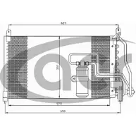 Радиатор кондиционера ACR 300195 N5H 6E 5BJ5SG 3759402