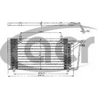 Радиатор кондиционера ACR 300196 3759403 A PA24 WLMJW0