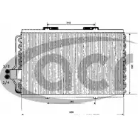 Радиатор кондиционера ACR 3759422 300218 VGA RI AZ0YJSY