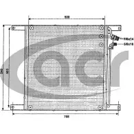 Радиатор кондиционера ACR 3759450 JBE4G 300263 N I7KA