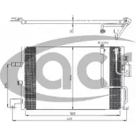 Радиатор кондиционера ACR 300273 0UHADM V 3759459 8VBNEH