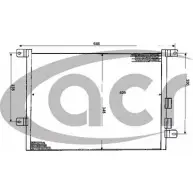 Радиатор кондиционера ACR 3759463 L NHPL6 300278 2H8TE2B