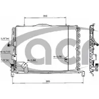 Радиатор кондиционера ACR 300284 W6FV0 K X6F5SL 3759466