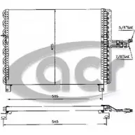 Радиатор кондиционера ACR 300286 3759468 FG0K77S 809W KJI