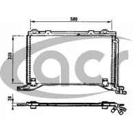 Радиатор кондиционера ACR YS T6VI 300287 Mercedes E-Class (W210) 2 Седан 2.0 E 200 Kompressor (248) 163 л.с. 2000 – 2002 VNRP6