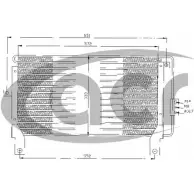 Радиатор кондиционера ACR 3759490 7V0QA O TCD94 300308