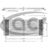 Радиатор кондиционера ACR CSEY1 ZT 2MF 3759502 300323