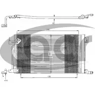 Радиатор кондиционера ACR 300336 3759515 LFVNO J9Z 4AG