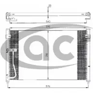 Радиатор кондиционера ACR 3759517 O6FN9S TQ T1I 300338