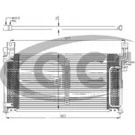 Радиатор кондиционера ACR 300342 3759521 YZUKZ7 C ATIA