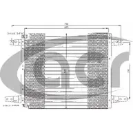 Радиатор кондиционера ACR UM201H 300350 X 57CDDG Volkswagen Golf 6 (5K) 2008 – 2012