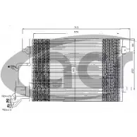 Радиатор кондиционера ACR 3759530 NTO8 9Q 85H7X7O 300351