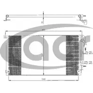 Радиатор кондиционера ACR 6P HKH1 300359 PN9GUTX 3759538