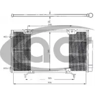 Радиатор кондиционера ACR AJXD3 300369 YM4 AHBN Toyota Avensis (T220) 1 Универсал 2.0 D (CDT220) 115 л.с. 2002 – 2003