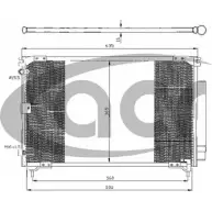 Радиатор кондиционера ACR BKB8NL Toyota B0IR O 300371
