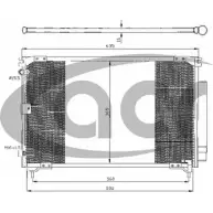 Радиатор кондиционера ACR BKB8NL 3759550 B0IR O 300371