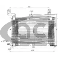 Радиатор кондиционера ACR 300377 3759556 FCP XSC3 G9UJS1I