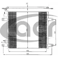 Радиатор кондиционера ACR S 2DU9UA 3759570 300393 RUAD4LR