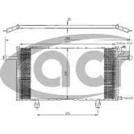 Радиатор кондиционера ACR Y4S9 RD 300394 P5K7X05 Opel Frontera (B) 2 Кроссовер 3.2 i (6B1VF) 205 л.с. 1998 – 2025