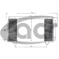 Радиатор кондиционера ACR 6GT VTK 3759586 QJ974 300409