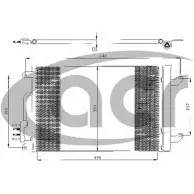 Радиатор кондиционера ACR W2 SDP7 3759616 300439 OF550L